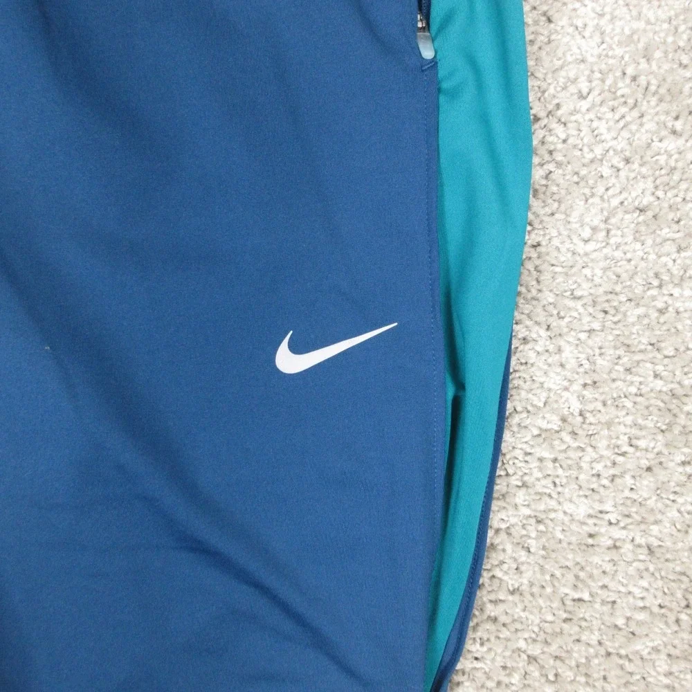 Nike Sweatpants Mens XL Blue Thermafit Performance Running Athletic Taper Sport‎